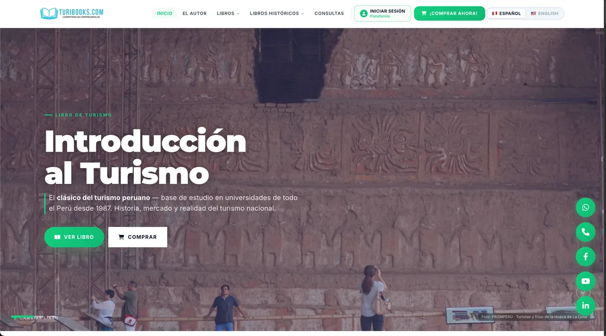 Turibooks — plataforma educativa de turismo — proyecto de desarrollo web por José Gaspard