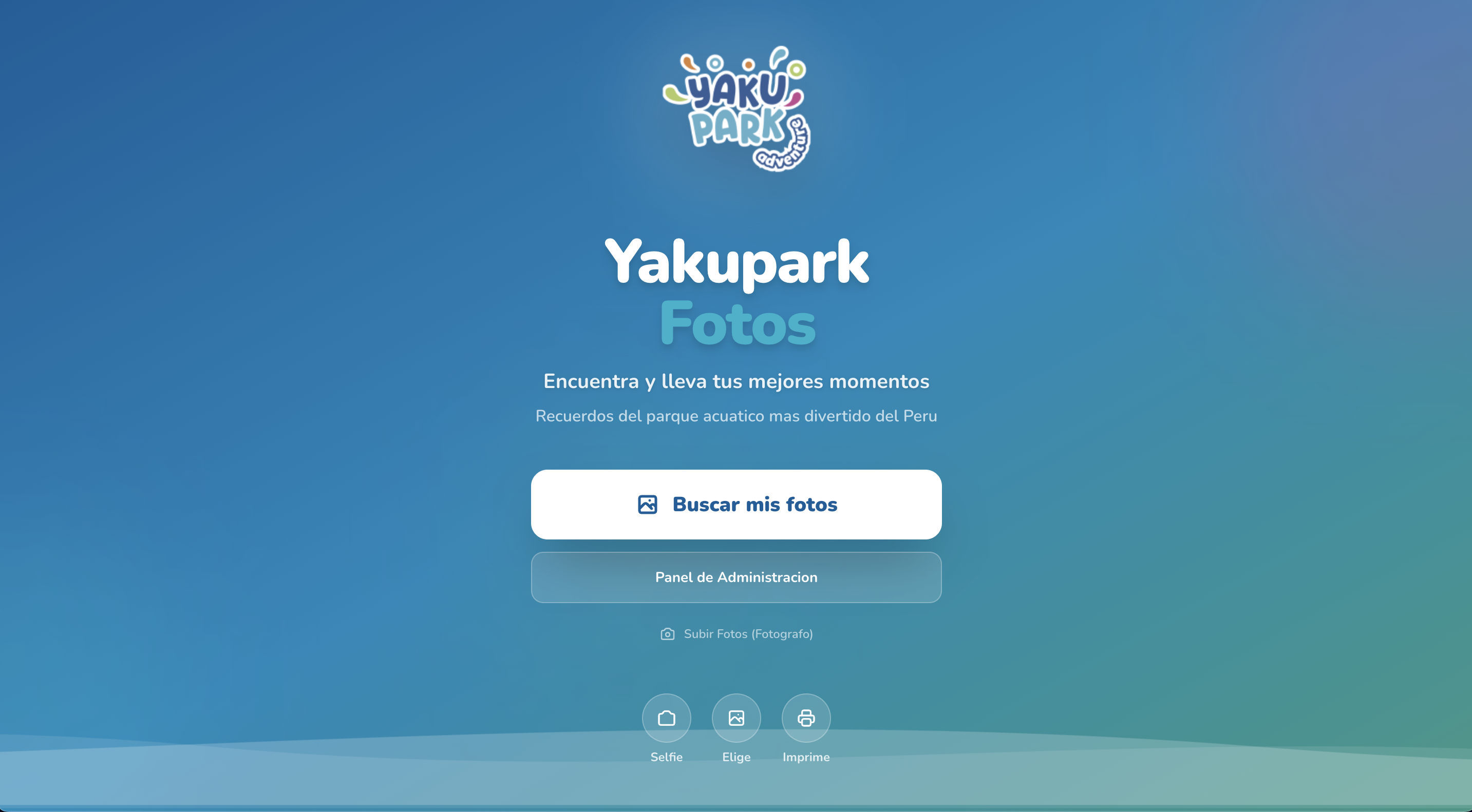 YakuPark Fotos — app de reconocimiento facial con IA para parque acuático — desarrollo full-stack por José Gaspard